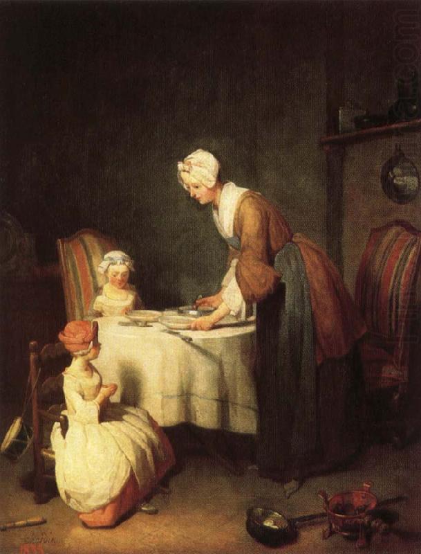 Grace Before Dinner, jean-Baptiste-Simeon Chardin